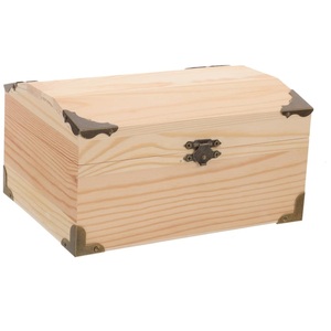 Vintage Rectangle Brown Wood Box With Walnut Finish Decorative Wooden <b>Storage</b> Box Wooden Gift Box Perfect For Any Occasions - Product Image 3