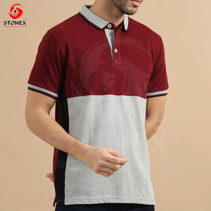 Custom Logo Men Polo T-shirt Cotton Polyester With Logo Design Short Sleeve Polo <b>TShirts</b> - Product Image 5