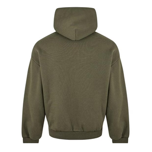 Sweat à capuche de couleur unie pour sweat à capuche décontracté imprimé de logo personnalisé sans poche sweat à capuche élégant pour la mode de rue urbaine - Product Image 3