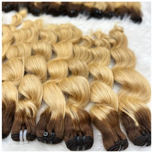 Vente en gros Meilleure Qualité Blonde Vietnamienne 613 Bundles Vague Naturelle Vierge Cheveux Machine Double Trame Extensions de Cheveux Humains - Product Image 6