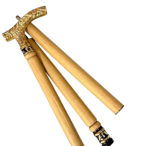 Luxury Vintage Solid Wood Walking Stick Lightweight Portable Collapsible Adjustable Cane with Stylish Durable <strong>Handle</strong> for Hiking - Product Image 1