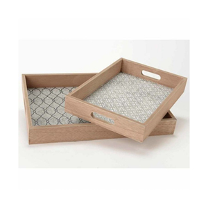 Venta caliente bandeja de servicio de madera con pegatina impresa para venta al por mayor personalizar bandeja de servicio impresa de madera de alta calidad - Product Image 1