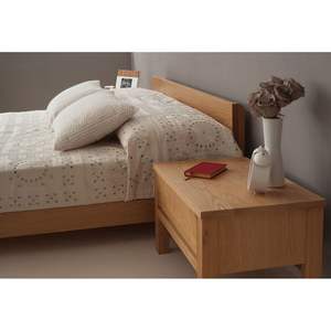 Cama de plataforma de teca sólida minimalista-Artesanía Indonesia natural - Product Image 3