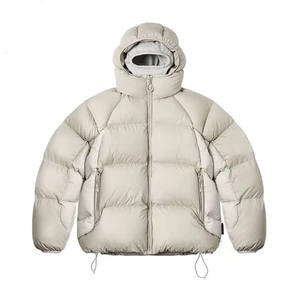 Confortable et élégant hiver chaud manteau épais extérieur doudoune personnalisé à capuche bulle doudoune veste hommes - Product Image 3