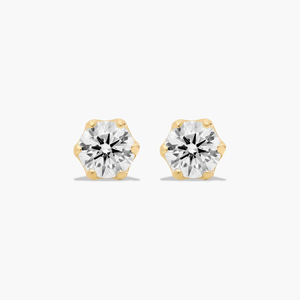 High Quality 925 <b>Silver</b> Gold Plated Luxury Moissanite <b>Stud</b> Earrings Shiny Stone Perfect Gift for Birthday Anniversary Wedding - Product Image 1