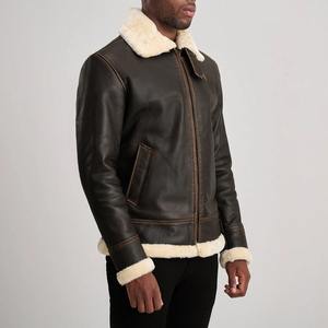 Manteau chaud pour homme de haute qualité, en cuir véritable, en peau de mouton, en laine de mouton, veste d'hiver pour homme - Product Image 2