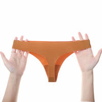 Culottes invisibles sexy pour femmes, en tricot, taille mi-haute, en nylon et élasthanne doux, écologiques, séchage rapide, sans coutures, décontractées et formelles