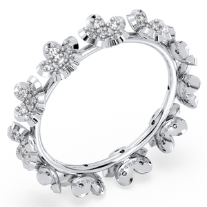 Anillos de Compromiso de Oro Blanco de 14K con Moissanita de Alta Calidad REYES para Mujer, Precio de Fábrica al por Mayor, Joyería Fina para Boda - Product Image 2