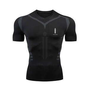 Nouveau OEM accepter col rond à manches courtes chemise personnalisée Rash Guard Protection sécurité hommes sport Rash Guard - Product Image 1