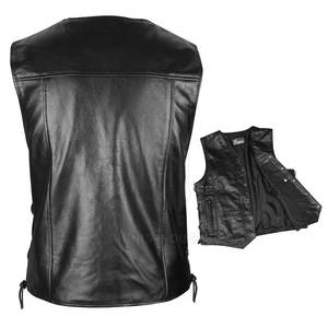 Good Quality 100% <b>Leather</b> Made Fashion <b>Vest</b> Reasonable Price <b>Men</b> Clothing <b>Leather</b> <b>Vest</b> - Product Image 3