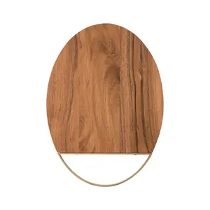 Tabla de cortar de frutas de madera única hecha a mano directa de fábrica para la preparación de alimentos en restaurantes y hoteles utensilios de cocina indios - Product Image 6