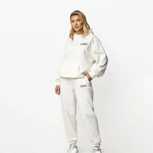 OEM Women's Activewear Hoodie Tracksuits Set Heavyweight Blank Stylish <b>Oversized</b> <b>Jogger</b> Winter Printed Loose Fit Stylish Hoodie - Product Image 1