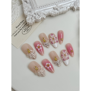 Uñas Postizas Sakura Shell Breeze con Diseño Elegante de Concha para Decoración de Uñas - Product Image 3
