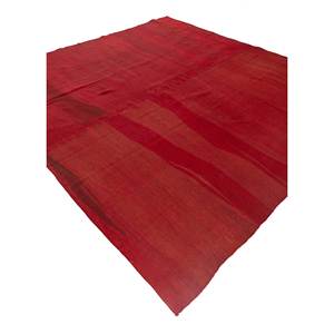 พรมขนสัตว์ขนาดใหญ่ Nayaab ทำมือ 9x12 ฟุต สีแดงส้ม ลายแบบนามธรรม ทอแบบเรียบ สำหรับทางเข้าบ้าน สไตล์คลาสสิก รูปทรงสี่เหลี่ยมผืนผ้า-Paem-1069 - Product Image 2