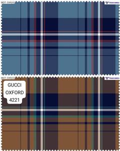 Tissu à carreaux Oxford teint en fil 58 largeur pour tissu en coton polyester de vêtement du fournisseur indien - Product Image 5