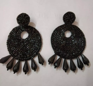 Pendiente de fiesta de boda multiColor, forma redonda, estilo indio, a precio de fábrica - Product Image 3