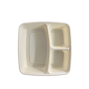 Conteneur à trois étages en PP de 45 oz avec 3 compartiments, étanche et portable, en matériau de qualité alimentaire pour servir les déjeuners - Product Image 1