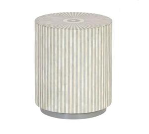 Table basse en os incrusté, meubles de salon en os incrusté et en résine, forme ronde, vente chaude, au meilleur prix, directement de l'usine - Product Image 1