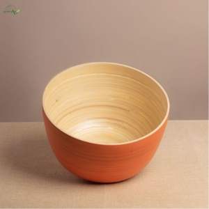 Tazón de Servir de Bambú Hecho a Mano Ecológico de Thanh Nam Arts, Técnica Personalizada, Diseño Clásico, Ligero, No Tóxico, Capacidad >10L - Product Image 1