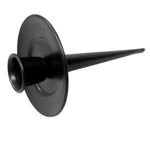 Bougeoir en métal noir mat pour la décoration de la maison bougeoir en PC pour la décoration de salon de mariage faite à la main en vrac - Product Image 1