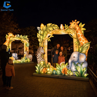 Schlüsselfertige Ozean-Themen-Lichtfotorahmen-Installationen mit Meerestieren für Aquarien, Freizeitparks und Tourismusprojekte