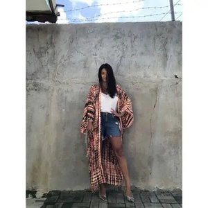 Verano vacaciones mujer rosa Tie-Dye Kimono tejido suelto protección solar cárdigan ecológico Bikini playa cubrir - Product Image 4