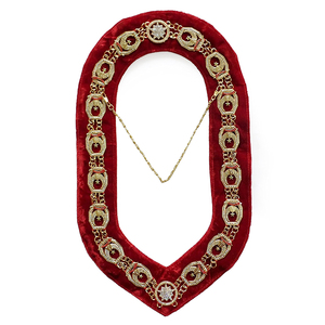 Último diseño 2024 Cadena de cuello de cadena masónica con diamantes Diseño de moda Hecho en Pakistán Precio bajo - Product Image 4