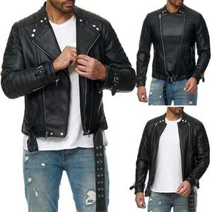 แจ็กเก็ตหนังจระเข้สำหรับผู้ชายงานทำมือตามสั่งแขนยาวมีปกตั้งสำหรับฤดูหนาว - Product Image 4