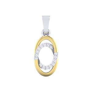 Colgante de Oro Certificado de 14Kt/18Kt con 0.07ct de Peso Total en Quilates, 18 Diamantes Reales, Elegantes Dijes de Diamantes - Product Image 4