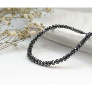AAA+ 925 Sterling <b>Silver</b> <b>Bracelet</b> with Black Diamond Bead Luxurious Diamond <b>Bracelets</b> & <b>Bangles</b> - Product Image 2