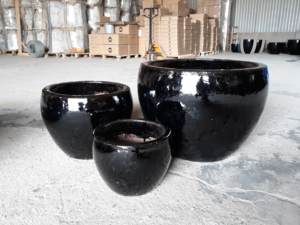 [Leo Nguyen Le] - Vente en gros de pots en céramique émaillée d'extérieur - Pots à fleurs en céramique - Fabricants de poterie du Vietnam - Product Image 3