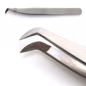 Pinzas Profesionales de Acero Inoxidable para Extensión de Pestañas, Punta de Fibra, Agarre Perfecto, Antideslizantes, Duraderas - Product Image 4