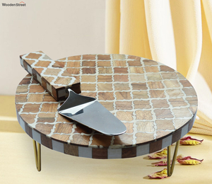Vajilla de diferentes diseños, equipo de Buffet de catering, bandeja de Metal para aperitivos, exhibición de postres, soporte para pasteles, soporte de exhibición de postres de hierro - Product Image 6