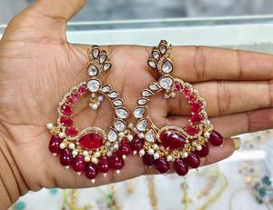 Hermosos pendientes de moda para bodas Festival desgaste Accesorio con piedras Look pendientes para compromiso y regalos para mujeres - Product Image 2