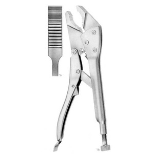 Vise Grip 200mm <strong>Wire</strong> Holding <strong>Forceps</strong> Flat Nosed Pliers for <strong>Bending</strong> and Cutting <strong>Wires</strong> by GRAYROCKS ENTERPRISES Made in Pakistan - Product Image 1