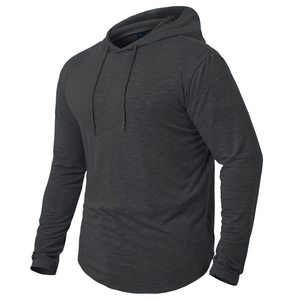 Pullover Autumn <b>Workout</b> <b>Hoodies</b> Gym Men Sports Wear Cotton Fleece Breathable Regular Fit Eco-Friendly Quick Dry - Product Image 2
