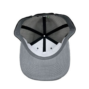 OEM Heather Grey Trucker Hats Custom 3D Bordado Logo Ajustable Deportes Lona Gorra de pana Moda Gorra al aire libre Vietnam - Product Image 5