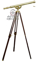 Télescope monoculaire en laiton plaqué or, poli, antique, nautique, vintage, fait main, objet de collection, observation des oiseaux, camping, randonnée