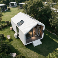 Casa Contenedor Prefabricada de Acero de Diseño Moderno, Personalizada y Elegante, con Estructura Desmontable y Bien Aislada