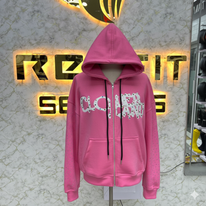 Meilleures ventes, votre propre logo, sweat à capuche à fermeture éclair le plus demandé, imprimé en relief, fabriqué en usine, prix bas, sweat à capuche pour hommes, sweat à capuche pour hommes - Product Image 5