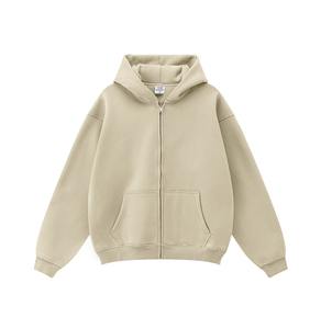 Sweat à capuche pour hommes, poids lourd, 480 GSM, mélange de coton, coupe décontractée, pull-over surdimensionné, logo personnalisé brodé, fournisseur OEM - Product Image 5