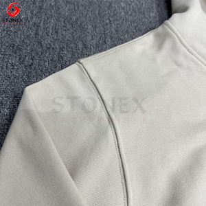 Top Quality Heavyweight 100% Cotton Hoodie <b>Wreath</b> Line Puff Printing Oversized Men's Hoodies - Product Image 4
