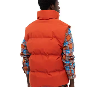 Polyester Made Hommes Puffer Vest Plaine Teint Vente En Ligne Hommes Puffer Vest Avec Logo Personnalisé - Product Image 4