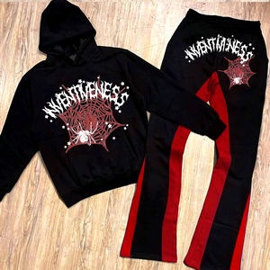 ชุดวอร์มสองชิ้นสำหรับผู้ชายชุดออกกำลังกายแบบมีฮู้ดสำหรับทุกเพศสามารถพิมพ์โลโก้ได้ตามต้องการ - Product Image 3