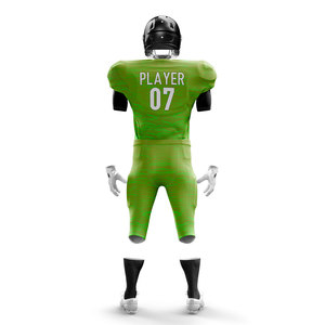 Maillot de football américain personnalisé 100% en polyester Ensemble de shorts en maille respirante de haute qualité Logo avant personnalisé Vêtements de football - Product Image 6