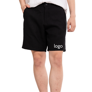 Short en maille pour hommes en lin en gros, conception ODM/OEM, imprimé-fabriqué au Vietnam - Product Image 3