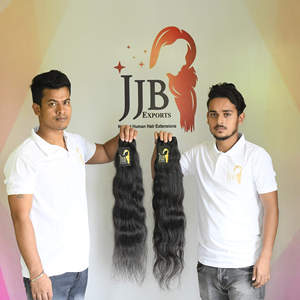 Venta al por mayor de fábrica: Paquetes de cabello humano virgen vietnamita liso, ondulado natural, rizado, y cabello humano virgen indio de templo. Proveedor. - Product Image 2