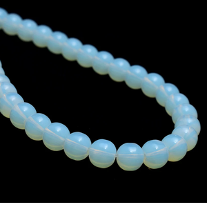 Perles de pierre, perles d'opale, collier de pierres, bijoux en pierre, pierres précieuses lisses, collier de guérison, cristal naturel, grossiste - Product Image 4