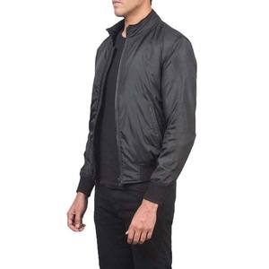 Chaqueta Bomber Cortavientos Ligera con Logotipo Frontal de Lona Impermeable Informal para Hombre, Precio al por Mayor, 100% Poliéster - Product Image 2