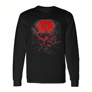 Camiseta de Manga Larga Unisex con Cuello Redondo y Estampado Digital de Gustave Dore Michael Casts Out Fallen Angels 1866, Promocional para Adultos - Product Image 2